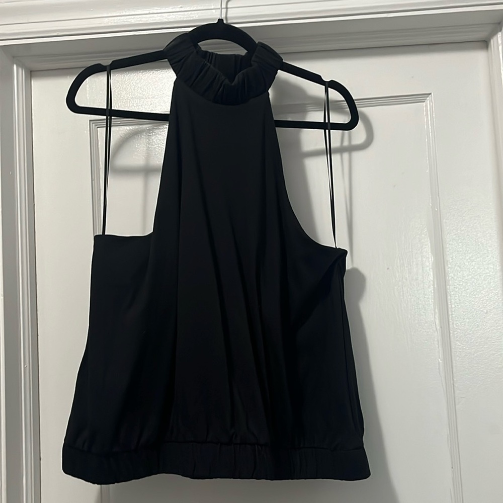Banded halter top
